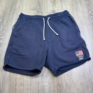 Kith Mens Nocturnal Blue Team USA Jordan Flag Drawstring Shorts Size M